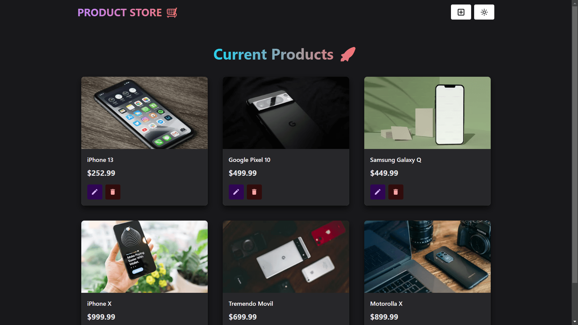 Product Store App